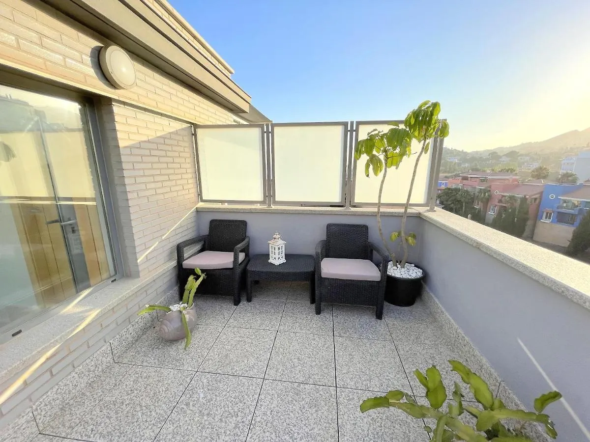 Apartament Brand New Modern 2 Bdrms Duplex Penthouse . Sea Views. 3 Min Walk To Beach! Benalmádena Hiszpania